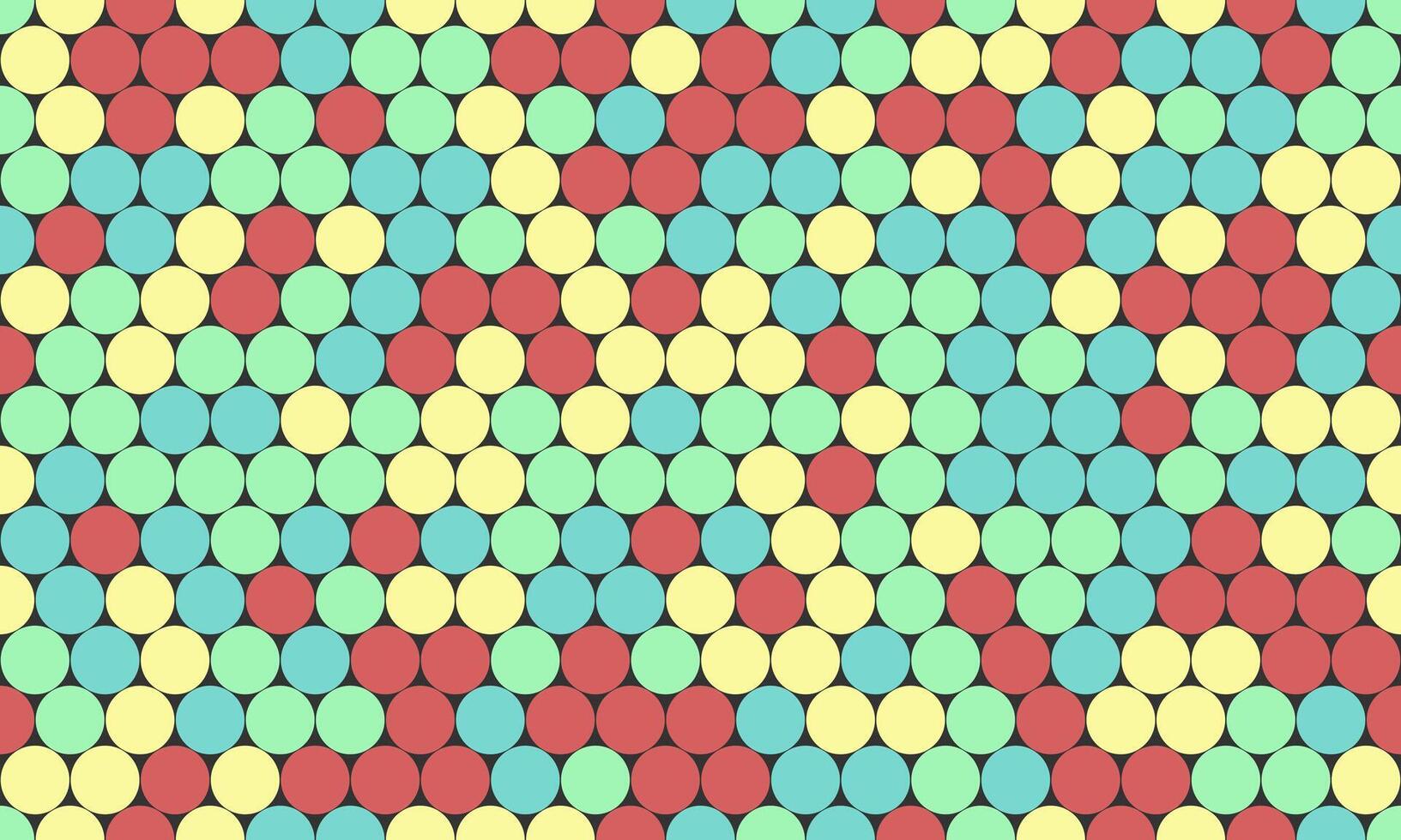 Abstract pastel colored circle pattern. Perfect for website backgrounds, textile design, or vibrant graphic elements. This repeating geometric design evokes feelings of playfulness and energy. vector