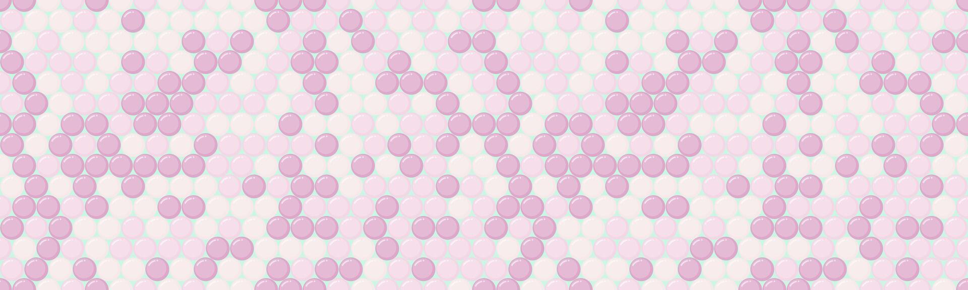 Abstract pastel pink and white seamless pattern. Delicate, repeating circles create a soft, feminine texture ideal for backgrounds, websites, textiles, and packaging. vector