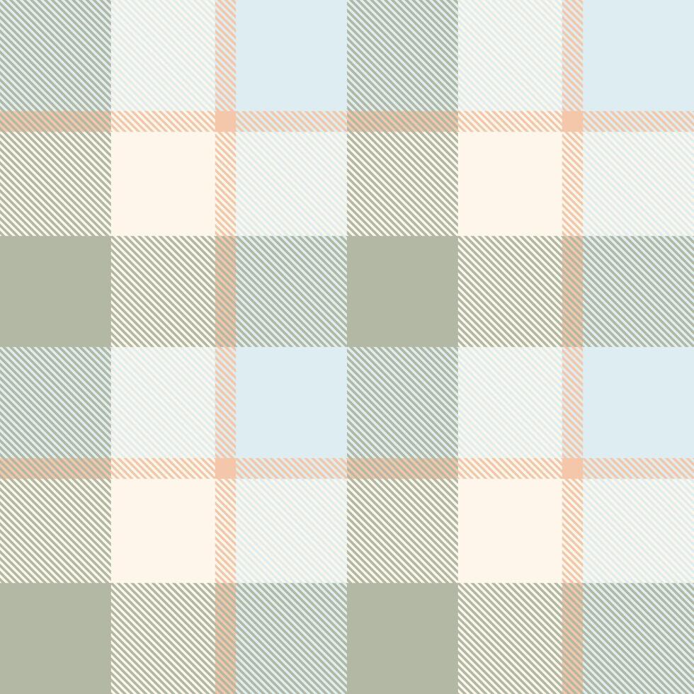 Pajamas plaid check texture, mother pattern seamless. Ethnic background fabric tartan textile in white and pastel colors. vector