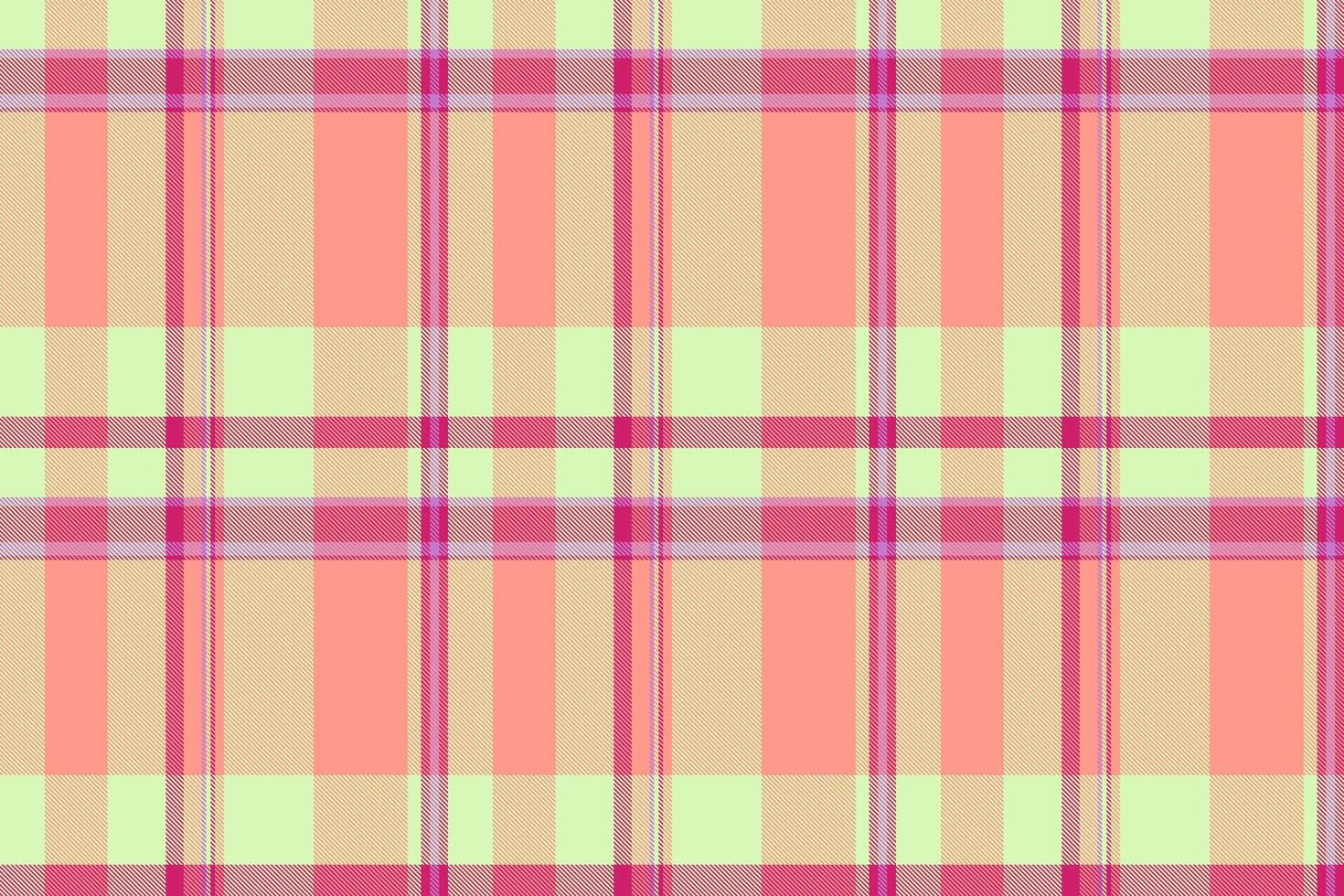 Present background textile seamless, thin texture pattern plaid. Rich tartan fabric check in red and light colors. vector