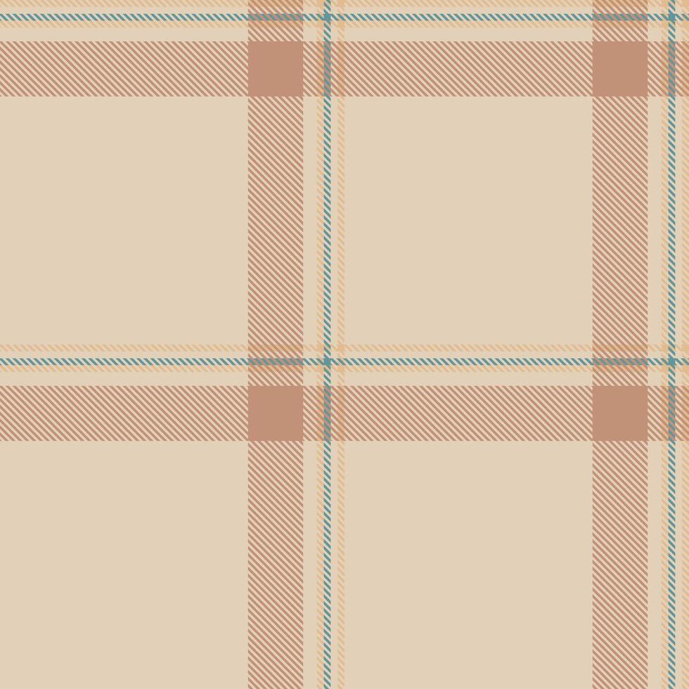 Subtle neutral plaid pattern in soft peach, beige, and dusty blue. Perfect for textile design, website backgrounds, or stationery. Evokes a sense of calm and understated elegance. vector