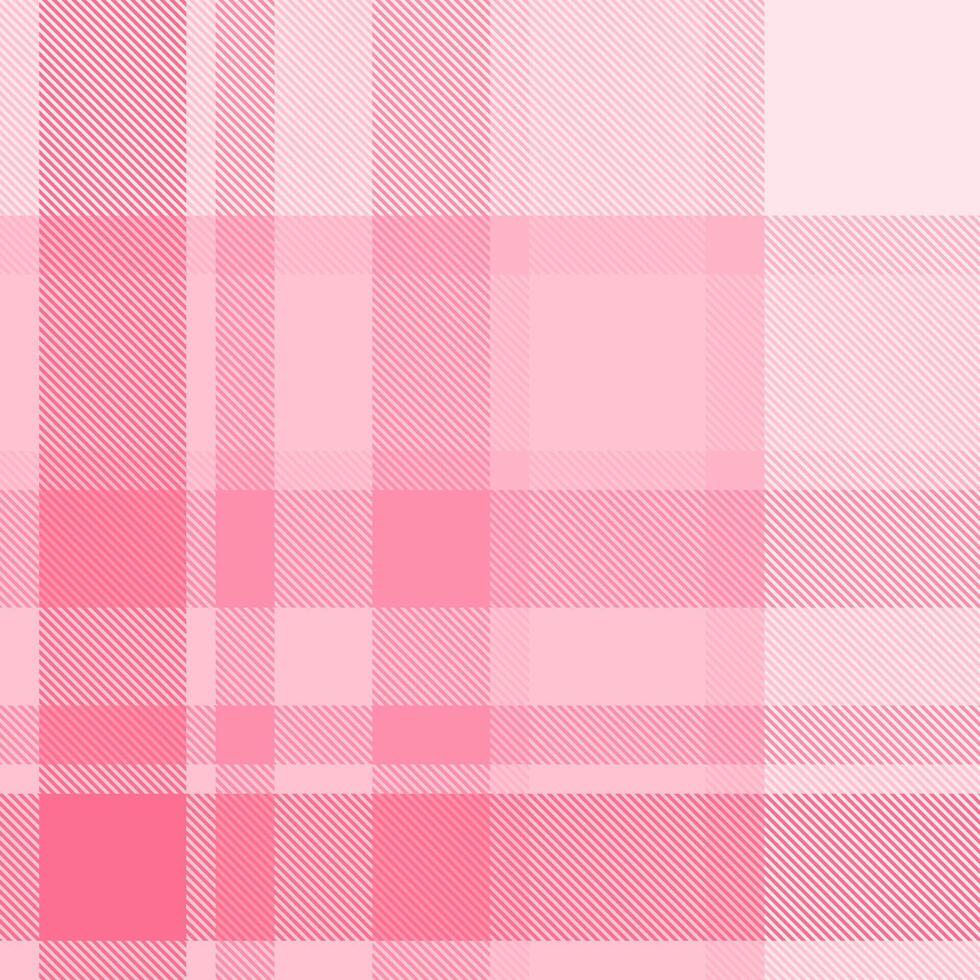 Soft pink plaid pattern. Delicate texture ideal for backgrounds, textiles, fashion, or branding. Subtle gradient adds depth. Evokes feelings of femininity, calmness, and gentleness. vector