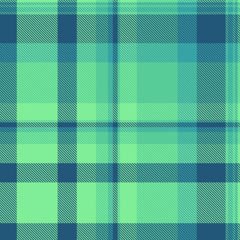 Seamless pastel green and teal plaid pattern. Perfect for textile design, website backgrounds, or crafting projects. This refreshing, modern texture evokes feelings of calmness and serenity. vector