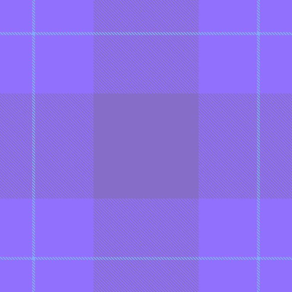 Fur textile fabric plaid, cool tartan pattern. Uk seamless texture background check in indigo and blue colors. vector