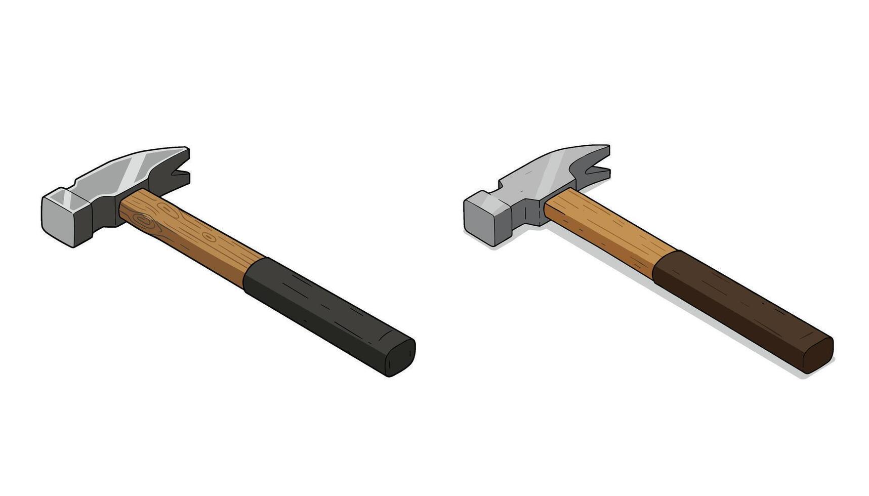 Isometric Hammers Illustration vector