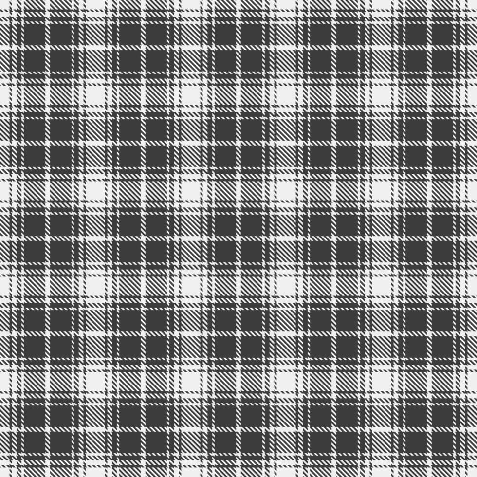 Oriental tartan background texture, ireland plaid seamless. Tiny fabric textile pattern check in white and grey colors. vector
