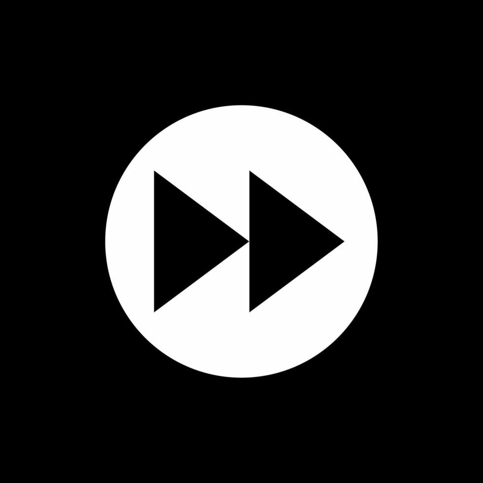 a white arrow pointing in a circle vector