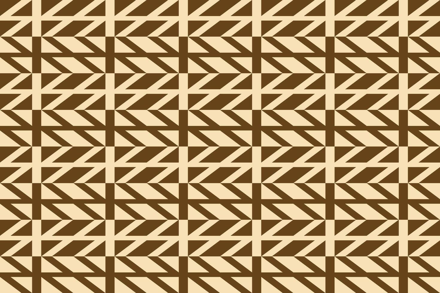 A brown and white pattern with a chevron design vector