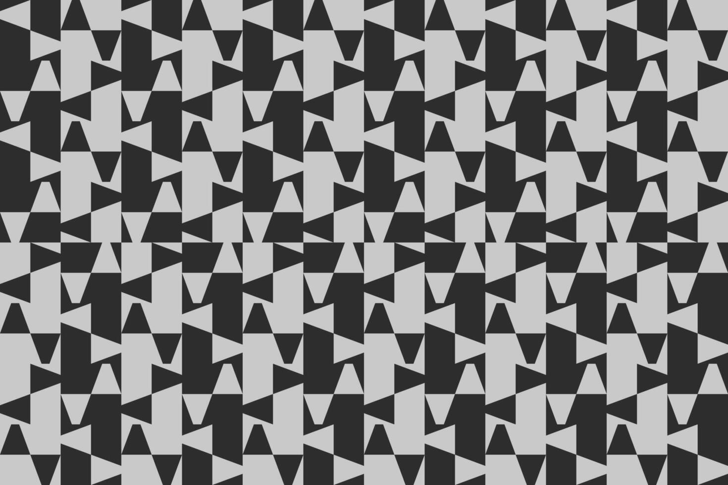 Abstract black and white pattern with triangles vector