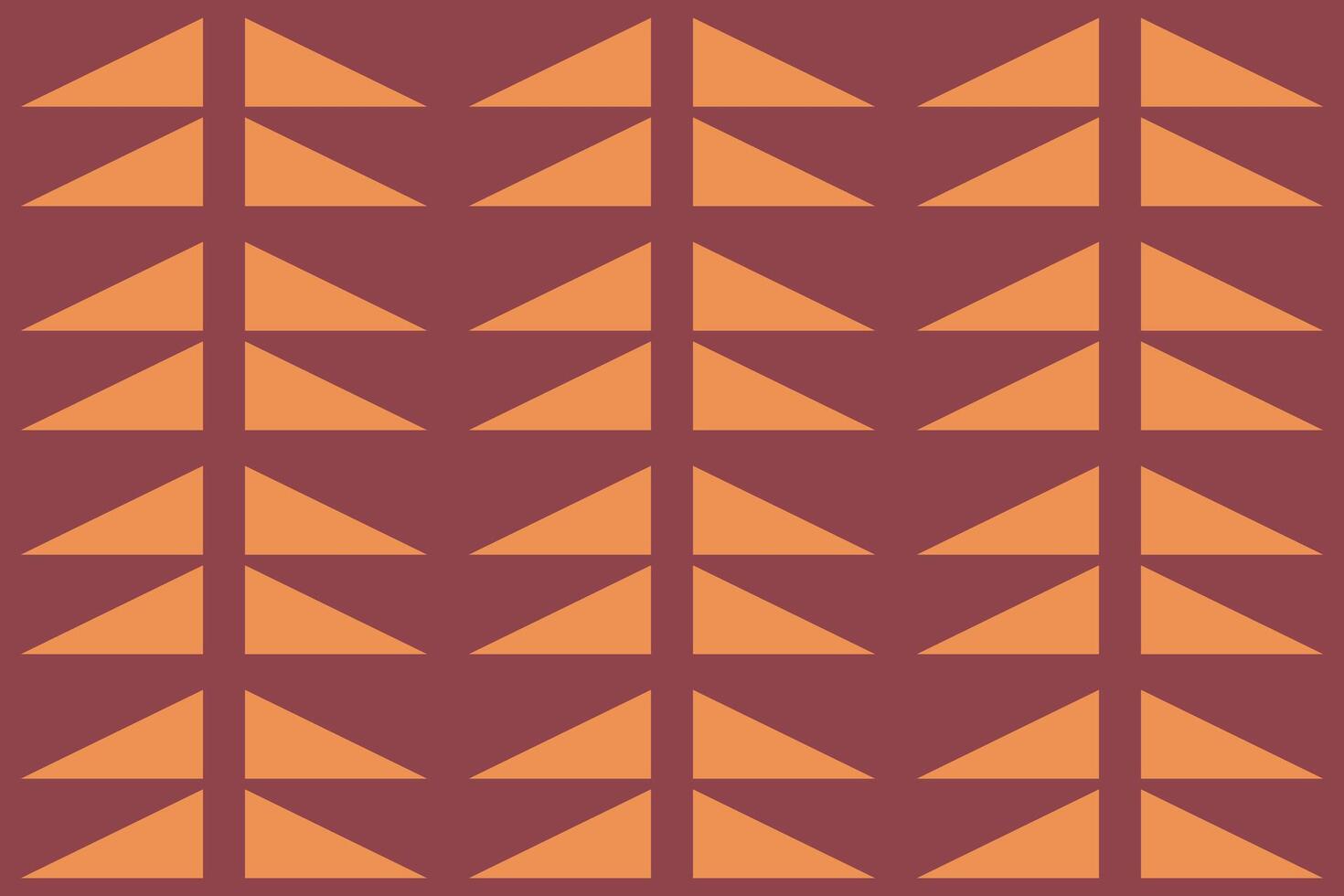 Abstract pattern with orange and brown triangles vector