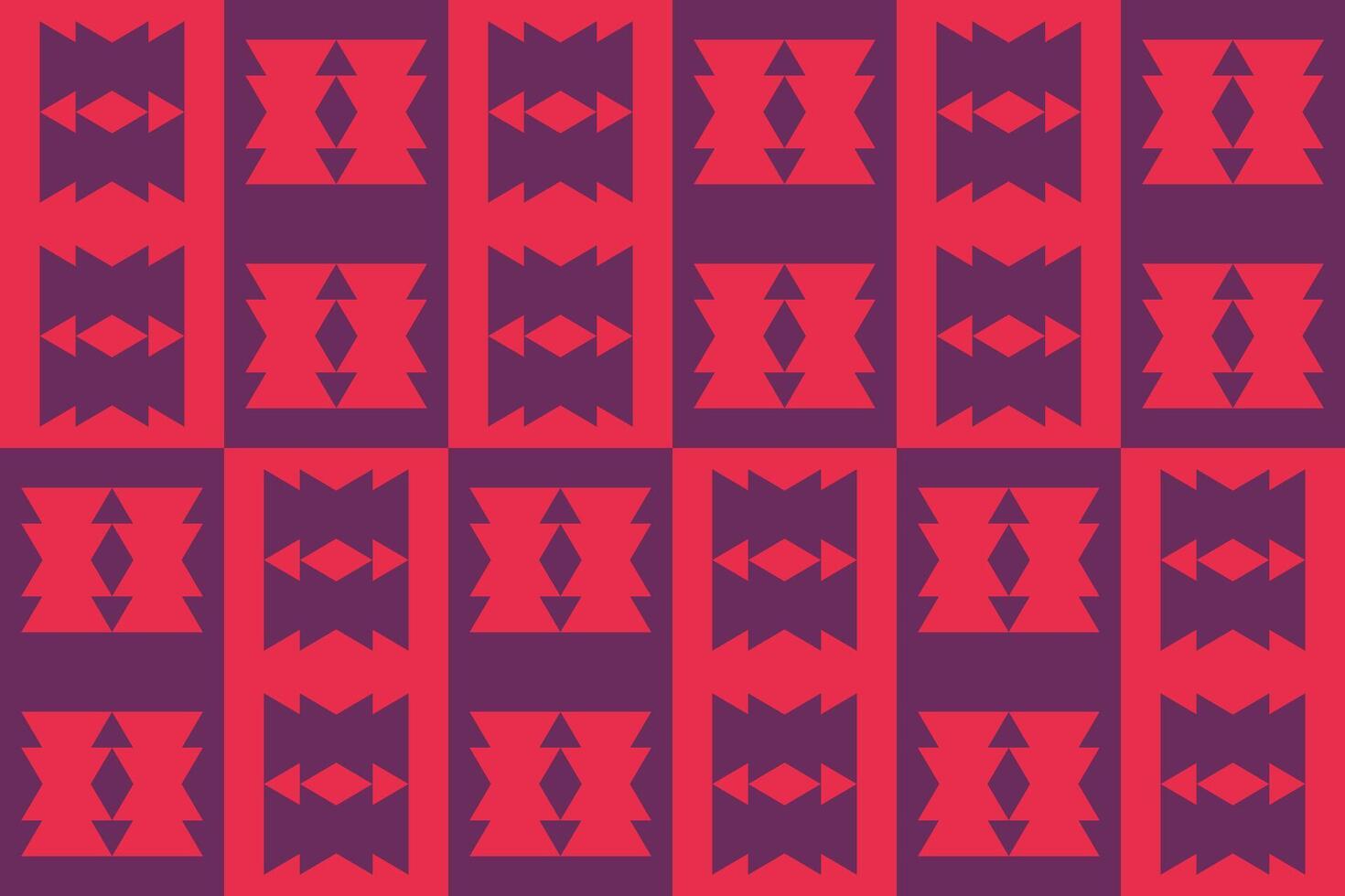 Abstract red and purple pattern with triangles vector