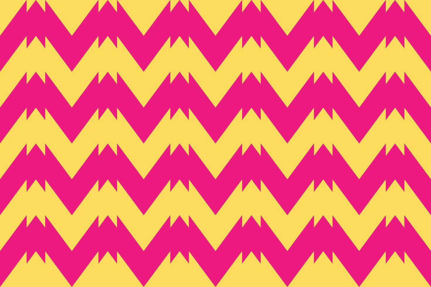 A yellow and pink chevron pattern vector