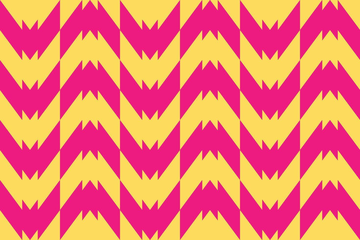 Abstract yellow and pink chevron pattern vector