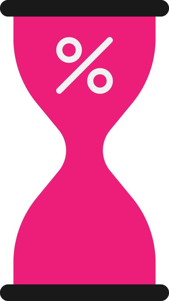 Friday Hourglass Timer Clock vector