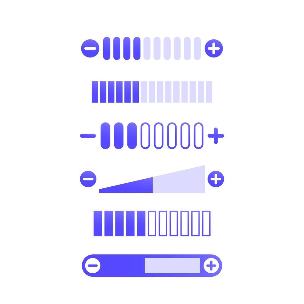 volume control, plus and minus design for apps vector