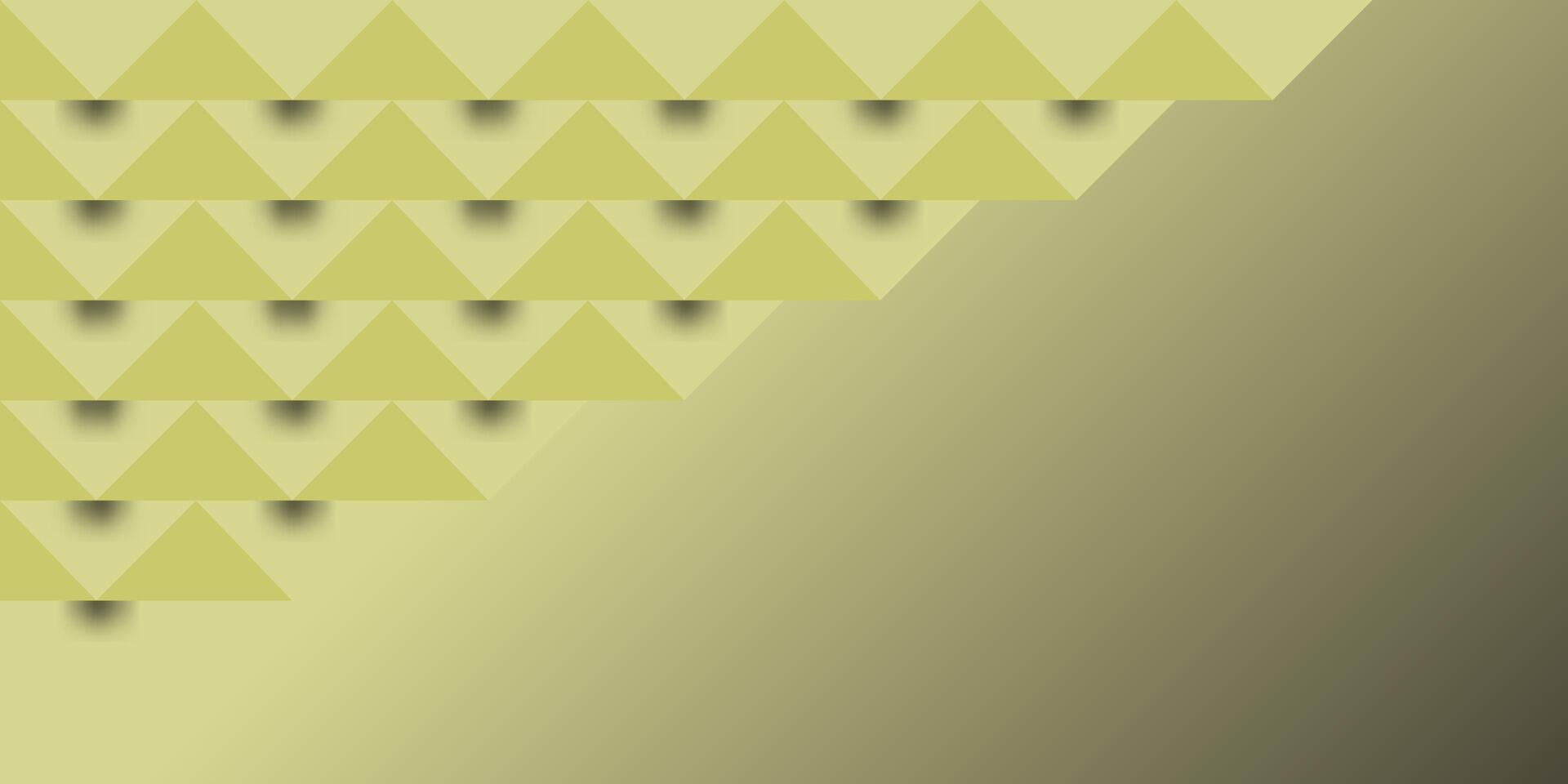 3D background left geometric cream pyramid illustration EPS 10 vector