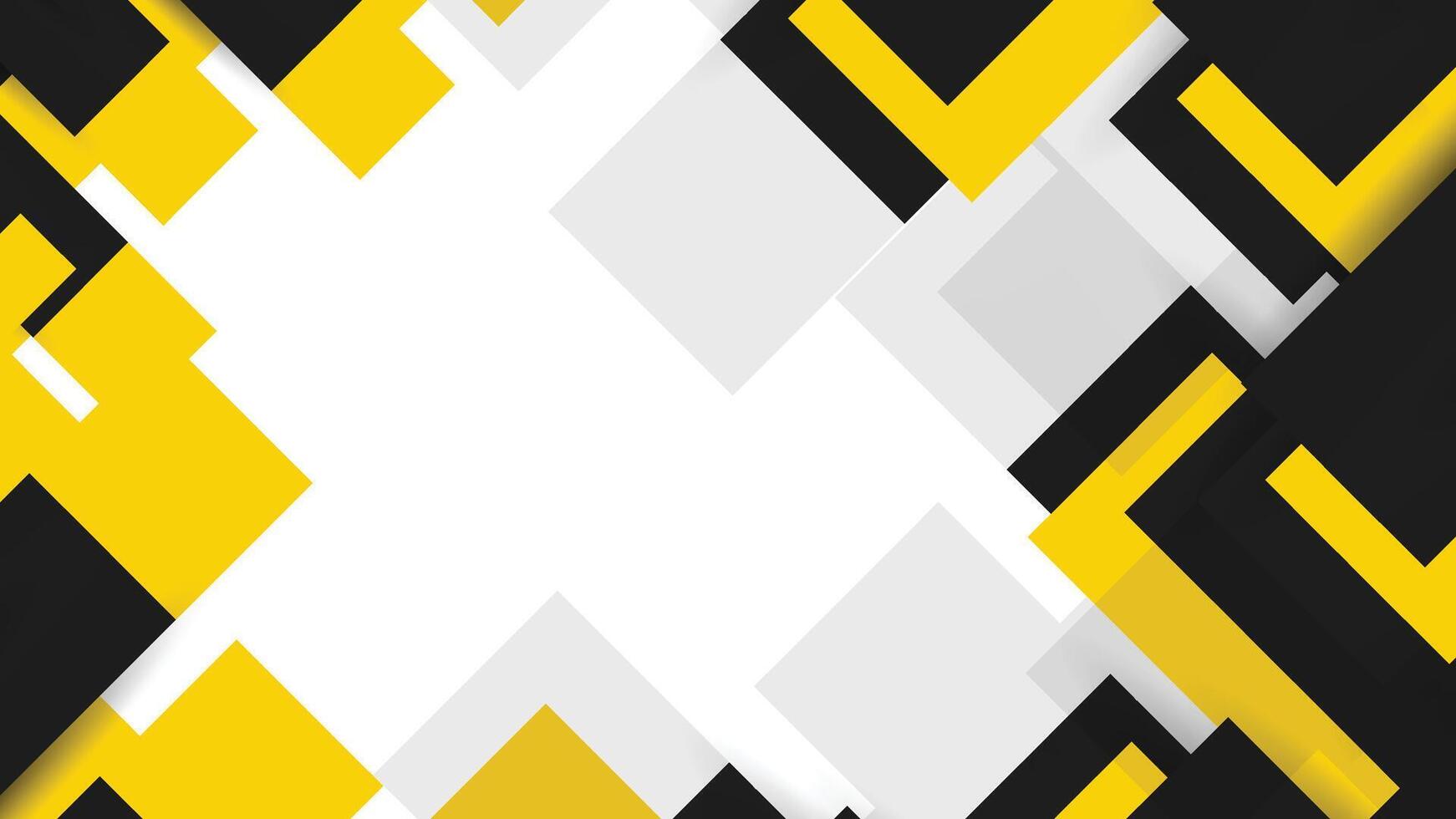 a black and yellow background with a geometric pattern vector
