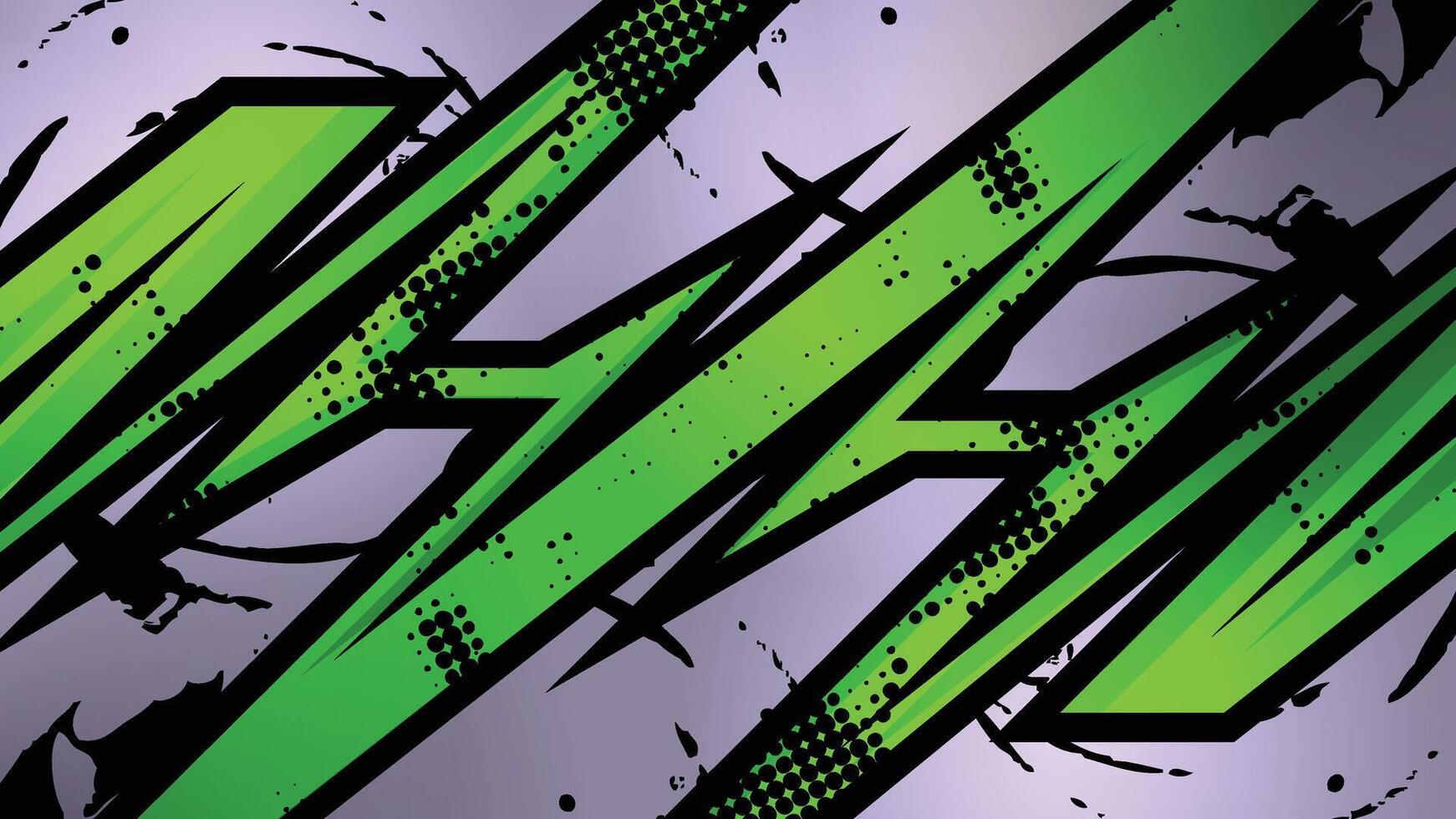 Green abstract graphic design vector