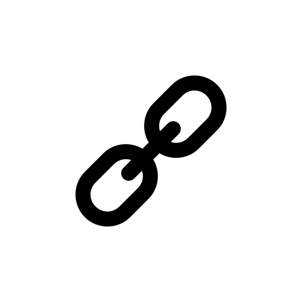 Secure Link Solid Icon for Digital Access vector