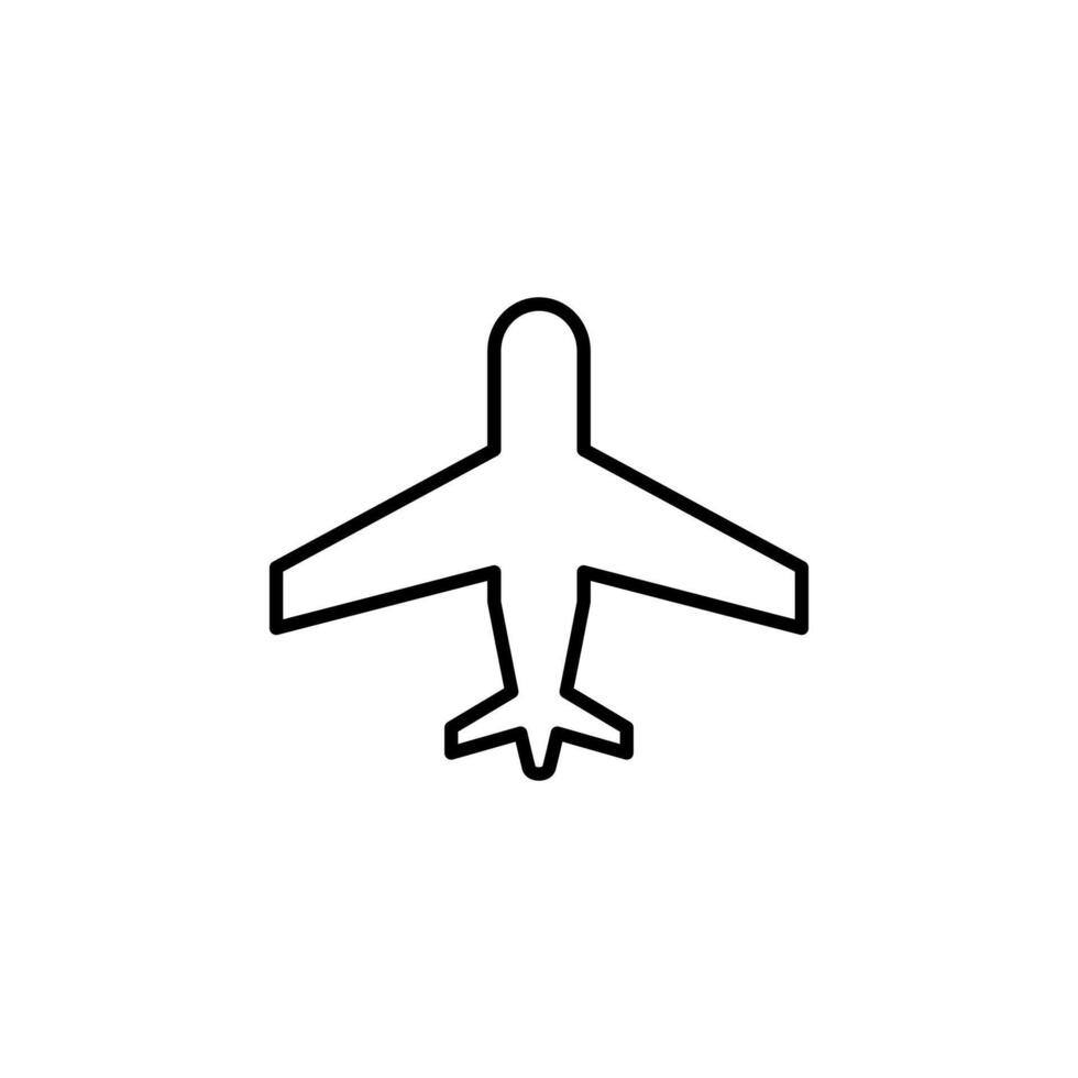Airplane Mode Line Icon for Mobile UI vector
