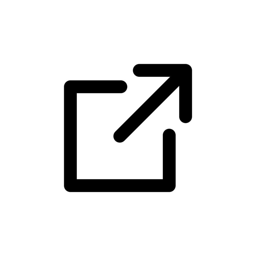 URL Hyperlink Solid Icon for Website UI vector