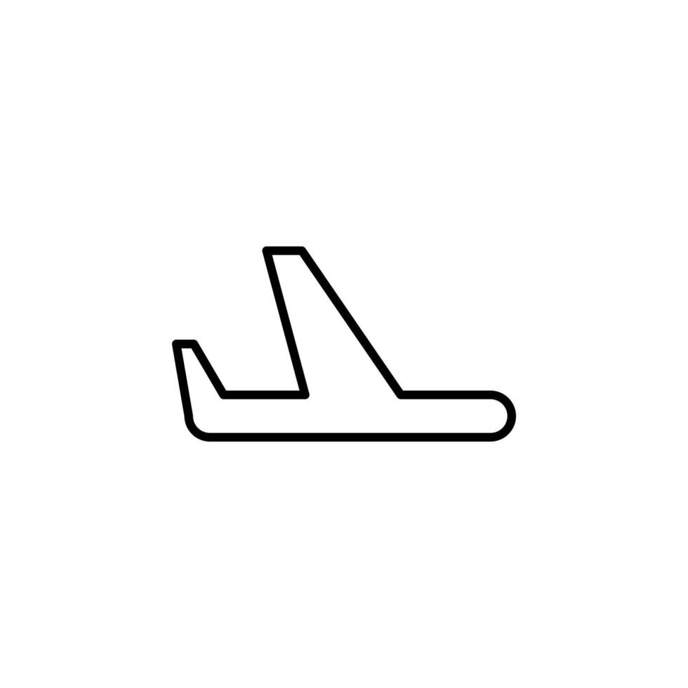 Flight Signal Off Line Icon Element vector