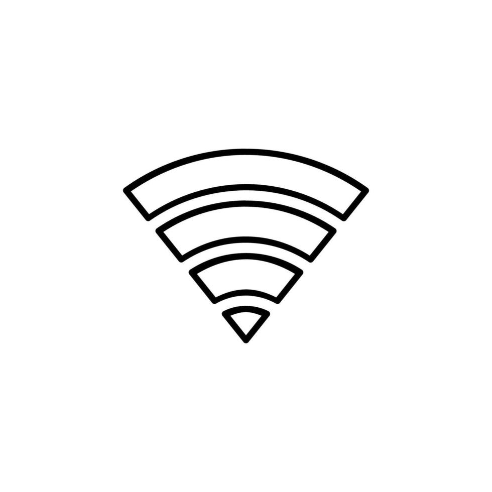 Internet Access WiFi Line Icon Element vector