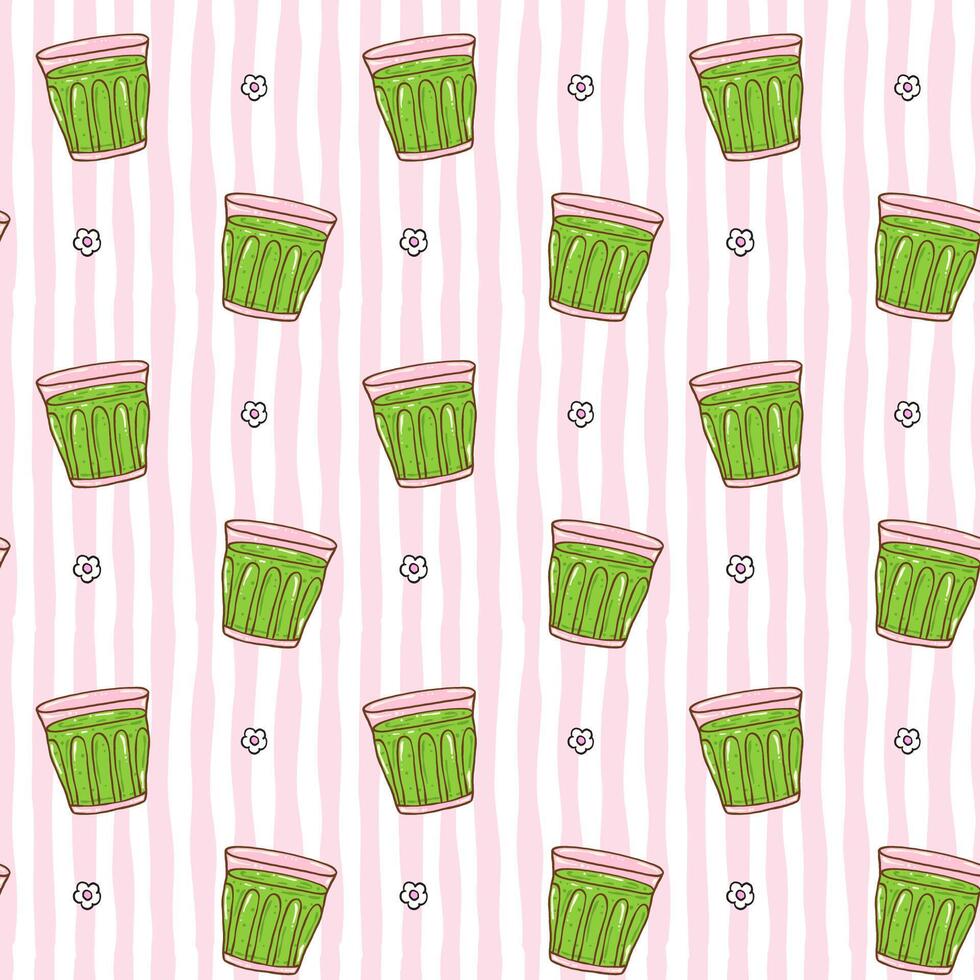 Colorful cup pattern design vector