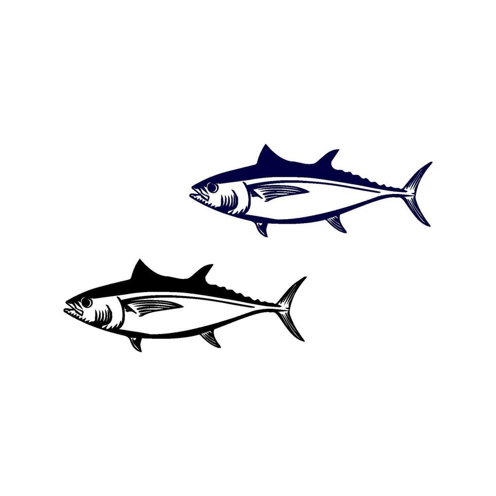 Simple Tuna Icon Isolated On A Transparent Background vector