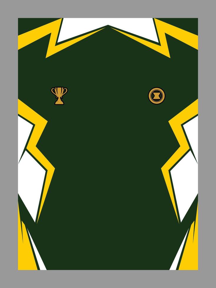 Sport Jersey Design with Abstract Geometric Accents and Team Emblem vector