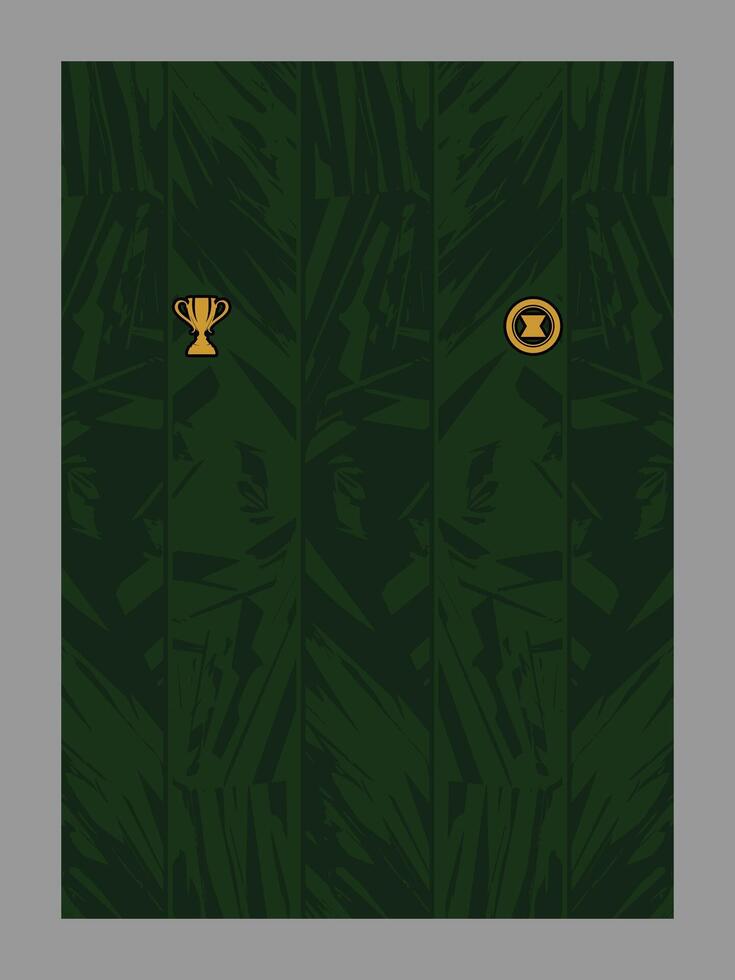 Green textured jersey with trophy and badge vector