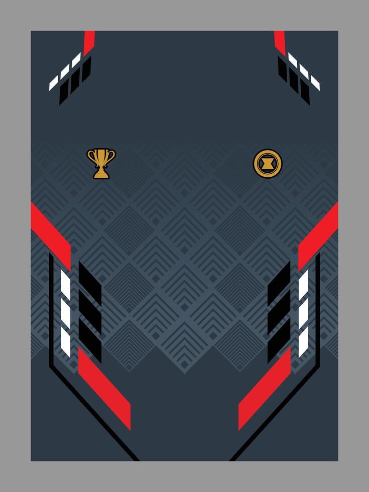 Athletic Jersey Template with Geometric Accents vector