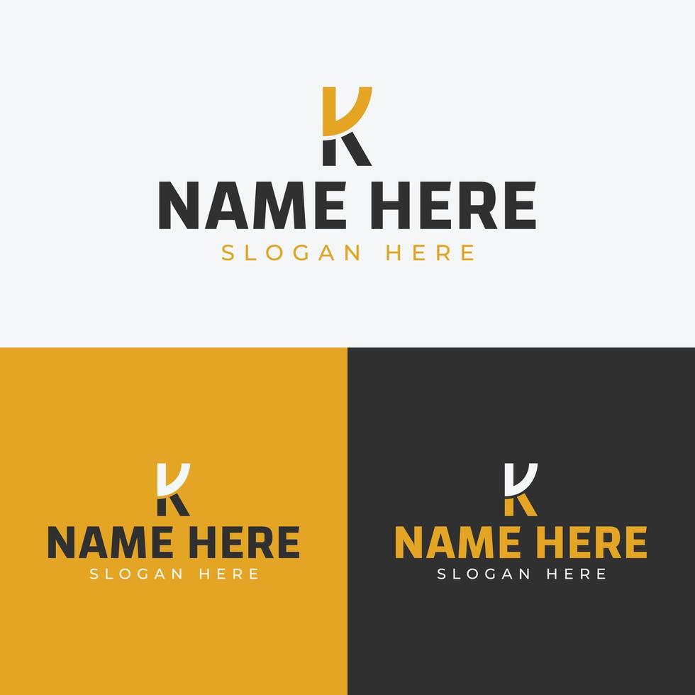 Letter K Logo Design vector