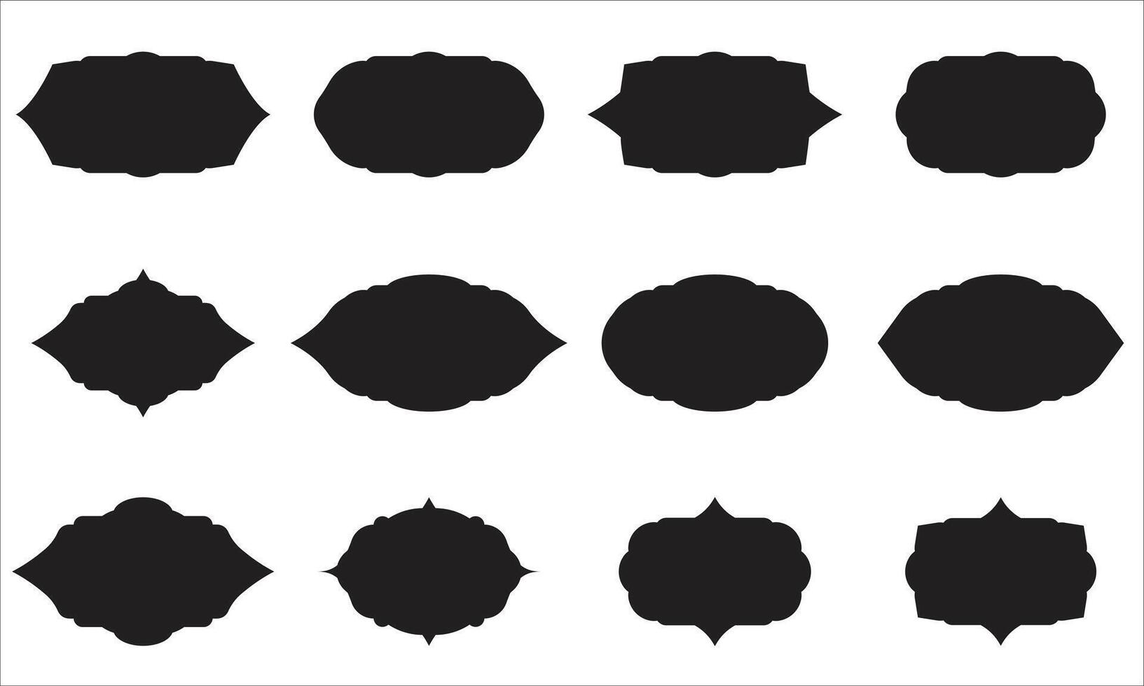Collection of Label Frame vector