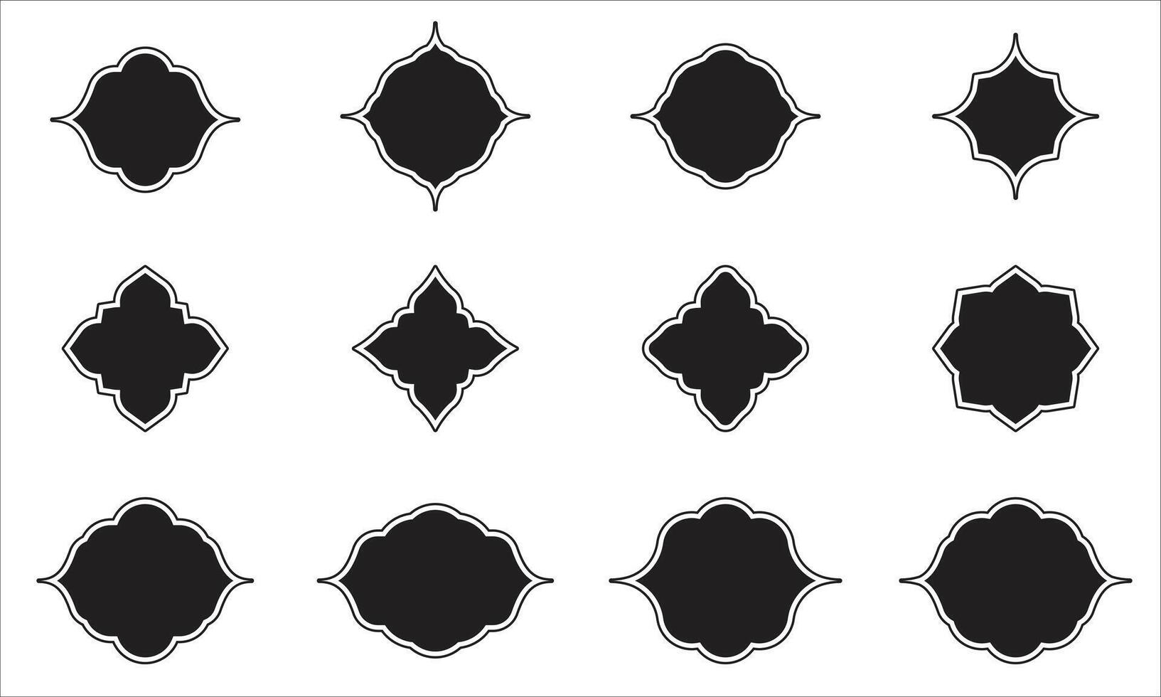 Collection of Ornamental Badges vector