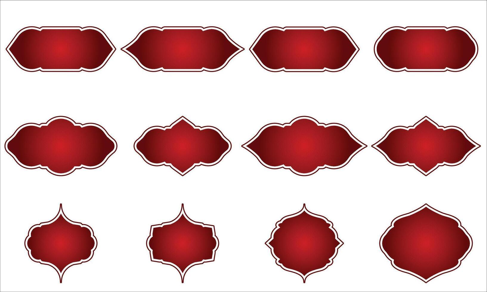 Frames and Labels Collection vector