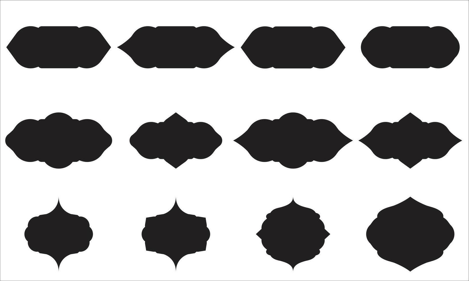 Vintage Labels Frame Collection vector