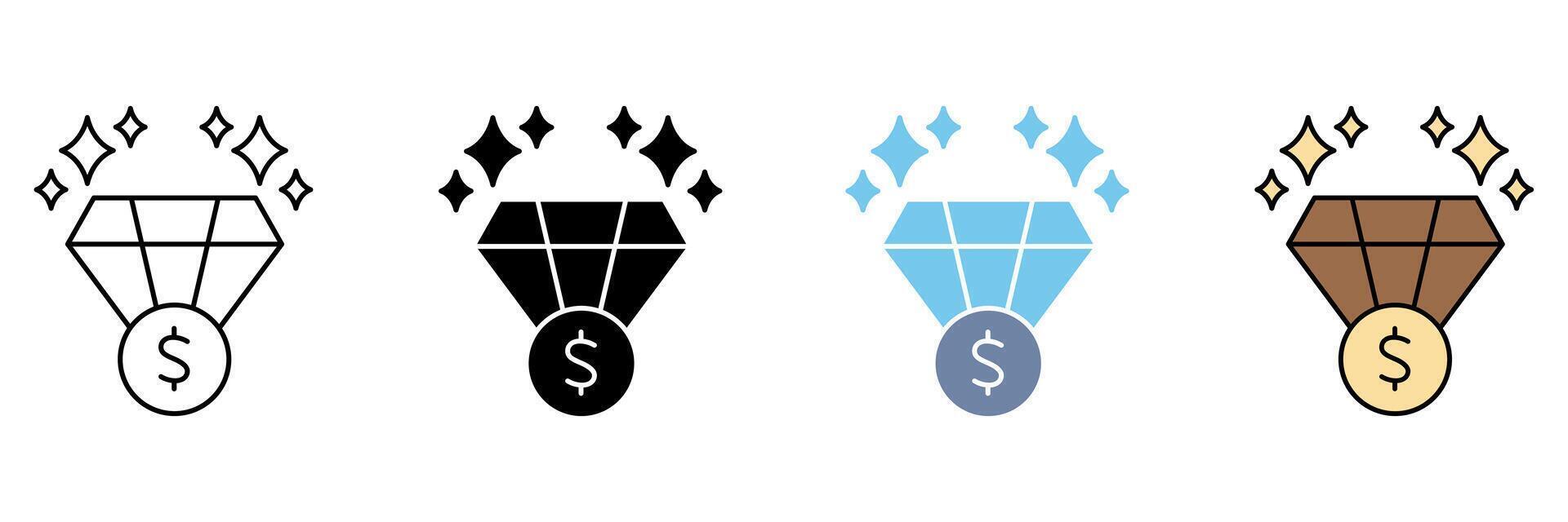VALUE concept line icon. Simple element illustration. vector
