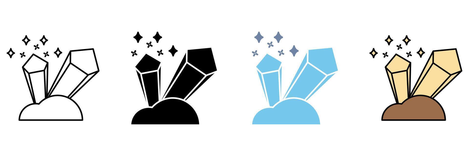 GEM concept line icon. Simple element illustration. vector