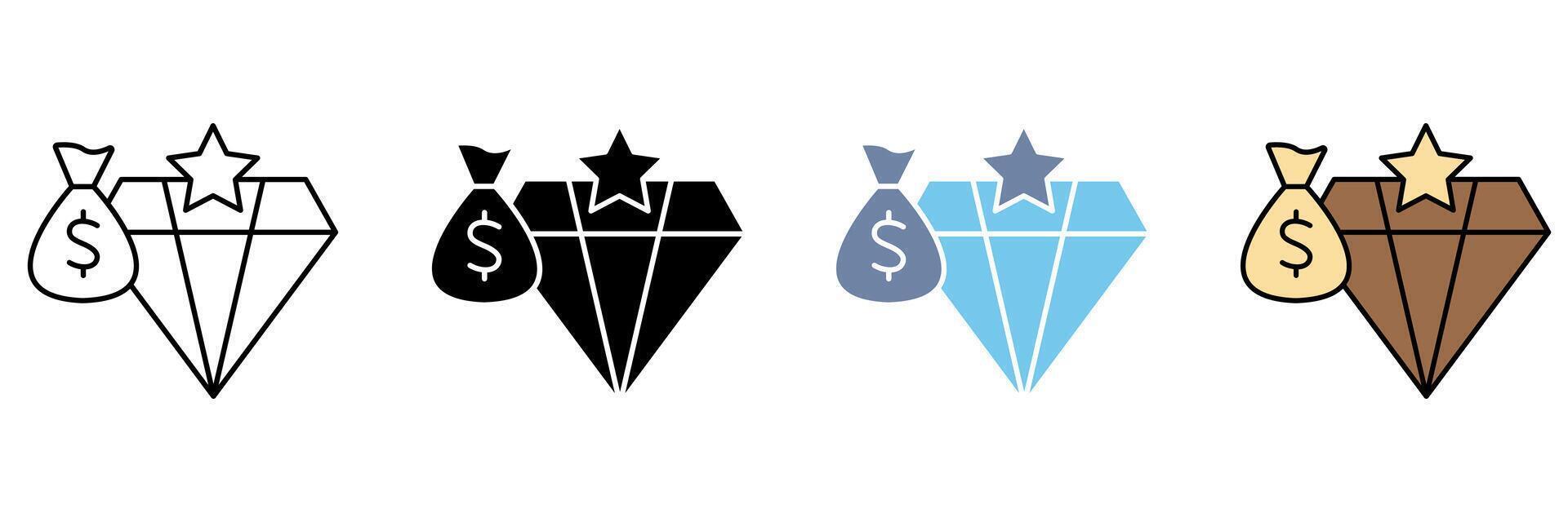 WEALTH concept line icon. Simple element illustration. vector