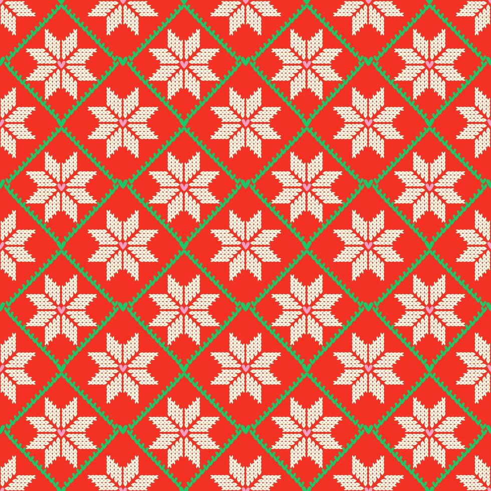 Red leaf pattern design vector