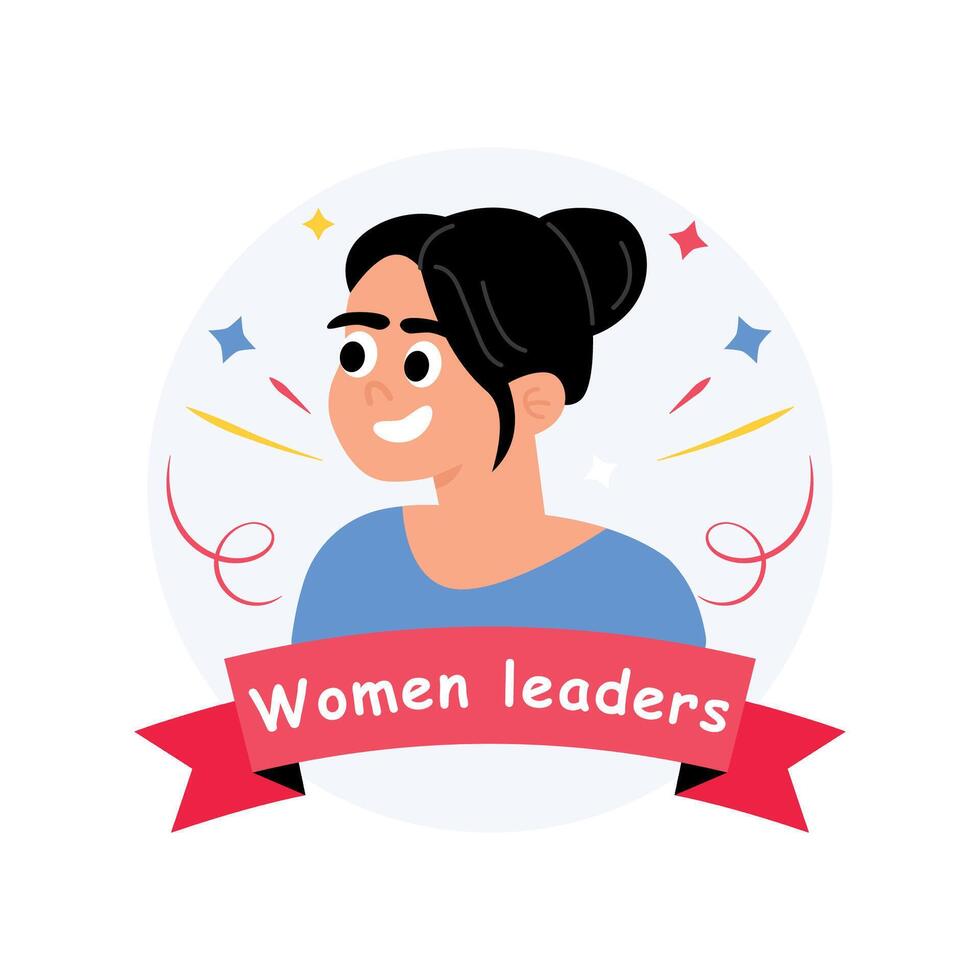 Illustration of women leaders vector