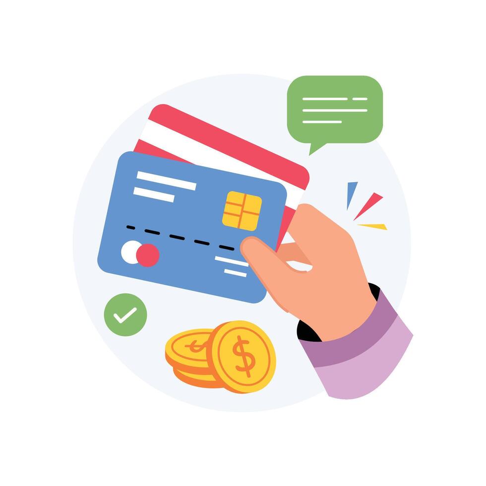 Card Payment Concept Style illustrations. EPS 10 File vector