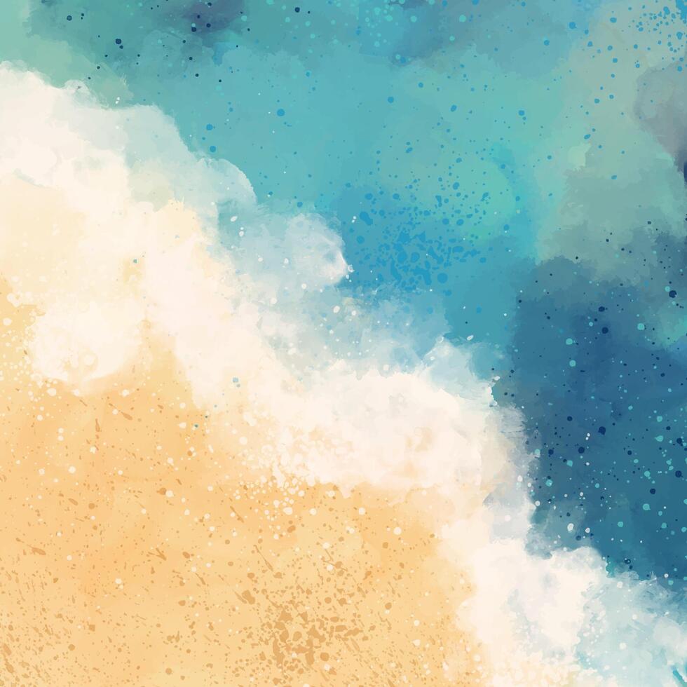 Abstract ocean and sand artwork vector