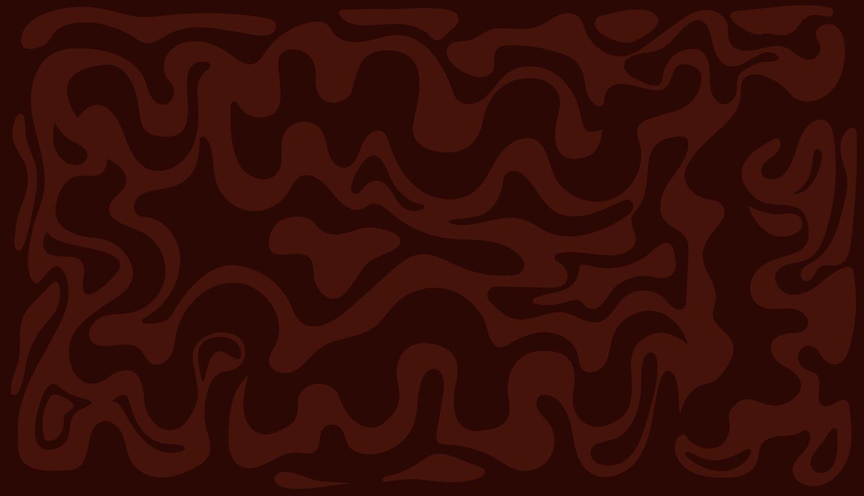 Abstract brown background with veins and flowing pattern, waves and curves, melted chocolate Psychedelic background, illustration vector