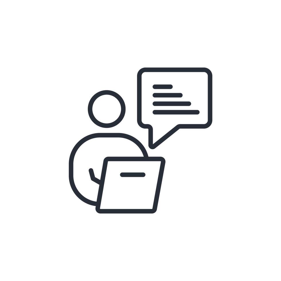 texting line icons illustration vector