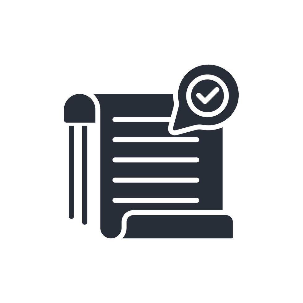 validation flat icons illustration vector