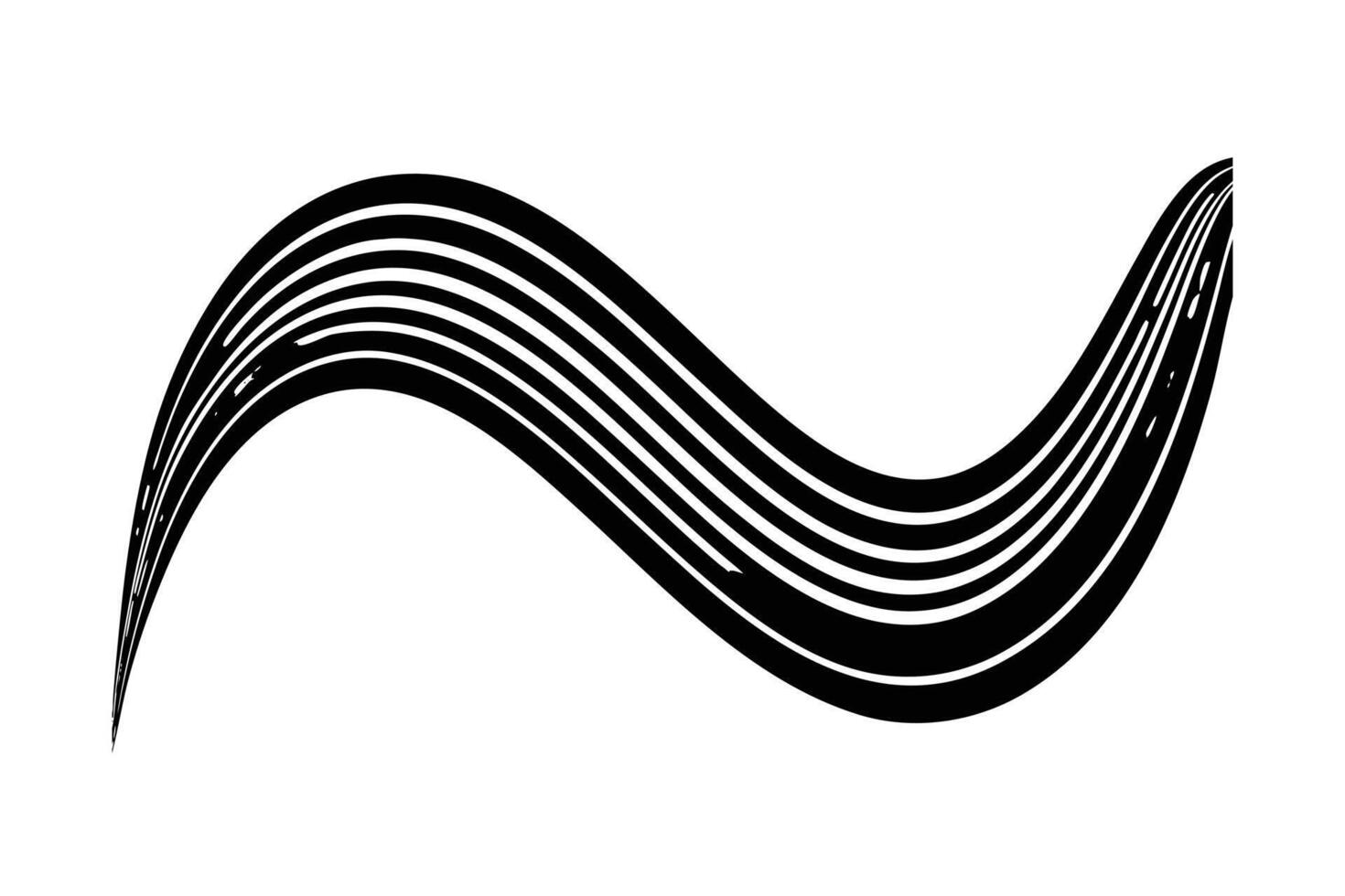 Abstract background with wave line art vector