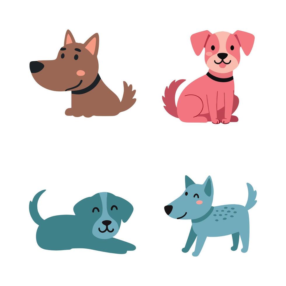 Funny Dog with Tongue Out Looking Silly on white background vector