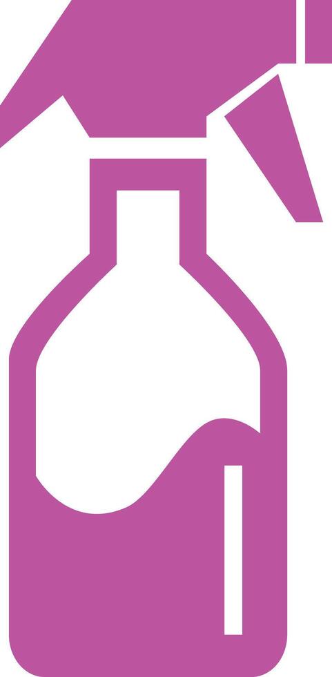 illustration of a spray bottle with clean and modern flat design. Ideal for representing cleaning products, beauty supplies, skincare items, disinfectants, gardening tools, and cosmetic packaging. vector